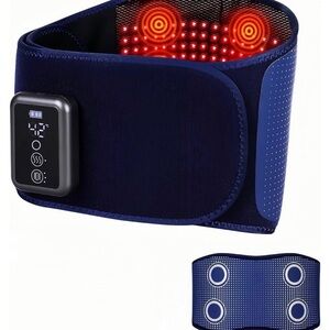 Back Heated Massage Belt Red Light